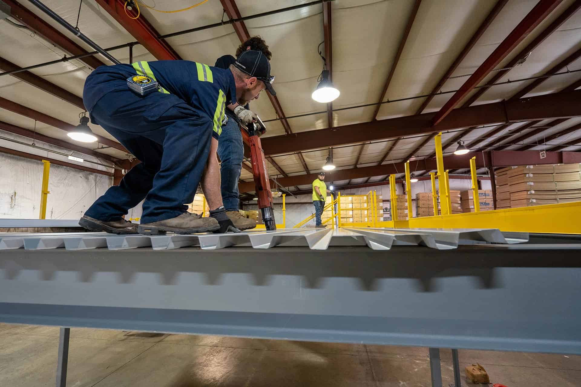 Laying B Deck Floor Mezzanine